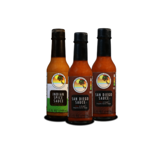 3 bottles of hot sauce