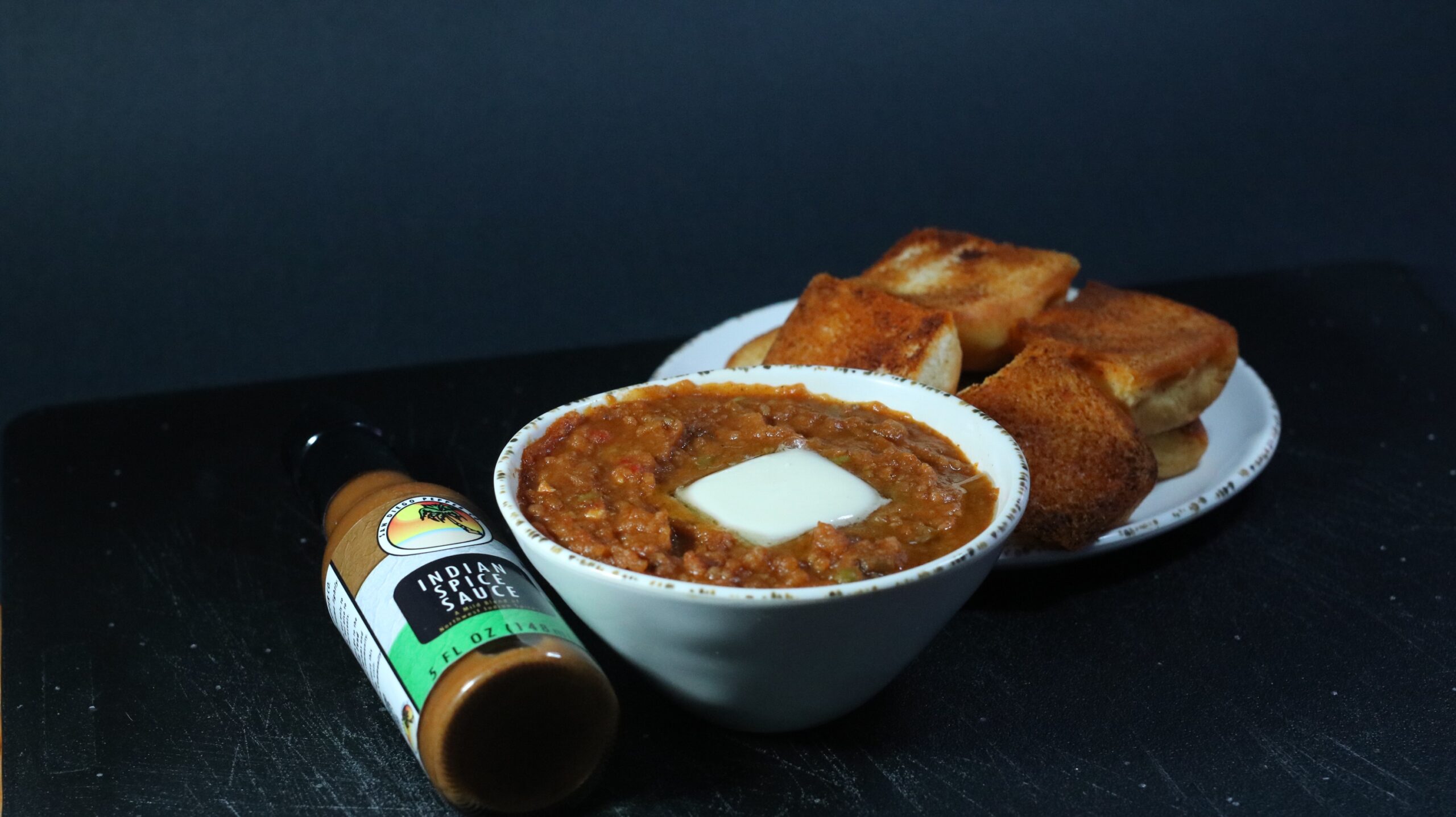 pav bhaji and indian spice sauce from San diego Pepper Company
